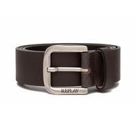 Replay men's leather belt, brown (Black Brown 128), 95 cm