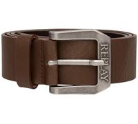 Replay men's leather belt, brown (Dk Brown Wood 110), 90 cm
