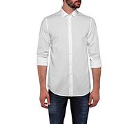 REPLAY Mens S Logo Shirt In White Mens Clothing Size: L, Colour: White Fabric