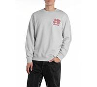 Replay Men's M3072 Sweatshirt, M06 Light Grey Melange, L