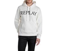 Replay Men's M3104 Hooded Sweatshirt, 011 Natural White, XXL