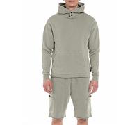 REPLAY Men's M6458 Hooded Sweatshirt, Warm Grey 104, 3XL