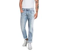 REPLAY Men's M914Y Anbass Super Stretch Jeans, Light Blue 010-3, 32W / 34L