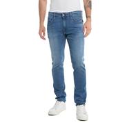 REPLAY Men's M914Y Power Stretch Jeans, Dark Blue 007, 34W / 32L