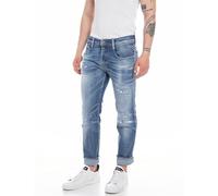 REPLAY Men's M914Y Power Stretch Jeans, Medium Blue 009, 36W / 32L