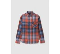 REPLAY Mens No Thema Shirt In Rust/Blue Mens Clothing Size: M, Colour: Brown Fabric