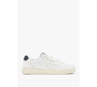 REPLAY Mens Oyzone Action White Leather Trainers Size: 10, Colour: White Leather