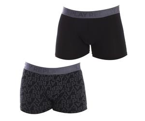 Replay Mens Pack-2 Boxers I101234 men - Black - Size Small