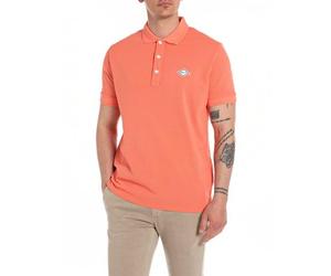Replay Men's Polo Shirt Short Sleeve Classic, Orange (Coral Pink 051), S