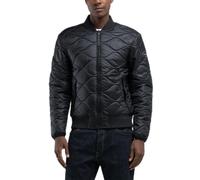 Replay Men's Quilted Bomber Jacket, 098 Black, L