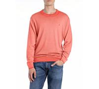 Replay Men's Regular fit Cotton Jumper, 542 Orange, XXL