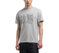 Replay Men's Regular Fit Cotton T-Shirt, M08 Light Grey Melange..., XL