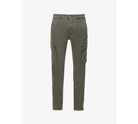 Replay Mens Replay Jaan Regular-Fit Tapered-Leg Stretch-Cotton Blend Cargo Trousers Military Green.. 30/30