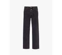 Replay Mens Replay Red Cast 9Zero1 Straight-Leg Stretch-Denim Jeans Black Delave 30/32