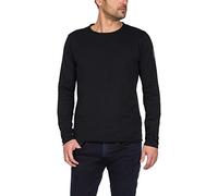 Replay men's shirt long sleeve with crew neck, black (Black 098), 3XL