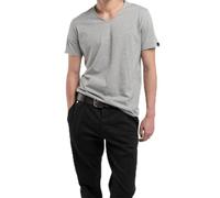 REPLAY Men's M3591a T-Shirt, M08 Light Grey Melange, L