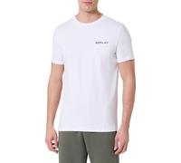 Replay Men's Short-Sleeved Crew Neck T-Shirt, White 001 (White), L