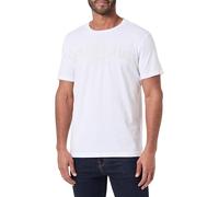 Replay Men's Short-Sleeved T-Shirt with Branding, White 001 (White), XXL