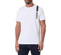 Replay Men's Short-Sleeved T-Shirt with Branding, White 001 (White), XXL
