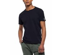 Replay men's short-sleeved T-shirt with crew neck, black (Black 098), XL