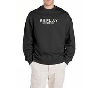 Replay Men's Sweatshirt, 098 Black, L