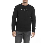 Replay men's sweatshirt made of cotton mix, Black 098 (Black), S