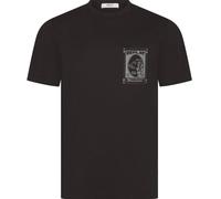 Replay Mens T-Shirt Dog Graphic Logo Branded Crew Neck Cotton Tee in Black