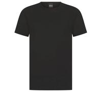 Replay Mens T-Shirt Replay Raw Cut Crew Neck Logo Branded Cotton Tee in Black