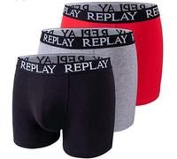 Replay Mens Trunks Boxer Shorts 3 Pack Underwear Cotton Elasticated UK S-2XL