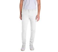 Replay Men's Zeumar Hyperchino Color Xlite Jeans, 011 Natural White, 32 W/30 L