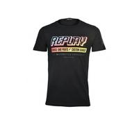 Replay Motorcyle Enthusiast Logo T-Shirt, Black - Medium