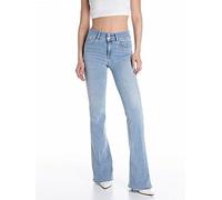 Replay New Luz Flare Fit Jeans, Blue, Size 28, Women Blue