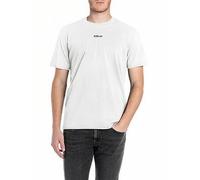 Replay R Left Chest Logo T-Shirt, White, Size M, Men White