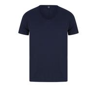 REPLAY MEN'S DECONSTRUCTED V NECK T-SHIRT TEE IN NAVY BLUE BNWT
