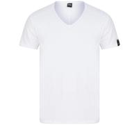REPLAY RAW CUT V-NECK COTTON T-SHIRT