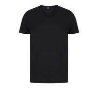 REPLAY RAW CUT V-NECK COTTON T-SHIRT