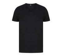 Replay Men's T-Shirt Short Sleeve with V-Neck Neckline, Black (Black 098), S