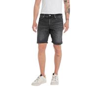 Replay RBJ.981 Men's Shorts - Tapered Fit - Blue Black Beige W29-W40, 573b848-099 Black Delave, 34W