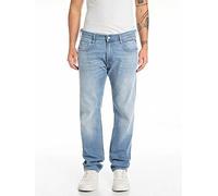 Replay Rocco Comfort Straight Fit Jeans- Light Blue, Blue, Size 32, Inside Leg Regular, Men Blue