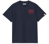 Replay Royal Eagle Back Print T-Shirt - Medium Blue - Large