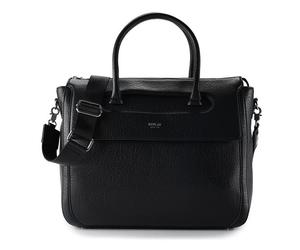 Replay Shopper Bag Genuine Leather 37 cm black