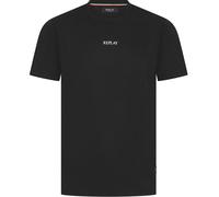 Replay T-Shirt Mens Printed Logo Crew Neck Cotton Tee in Black