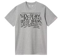 Replay T-Shirt - Mens Replay Royal Eagle Blue Jeans Chest Logo T-Shirt - BNWT