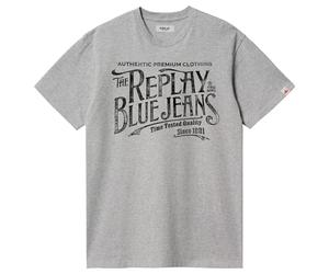 Replay T-Shirt - Mens Replay Royal Eagle Blue Jeans Chest Logo T-Shirt - BNWT