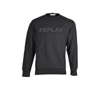 Replay Tonal Logo Print Sweatshirt, Black - XX-Large