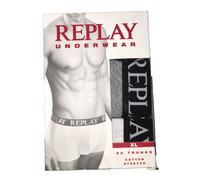 REPLAY TRUNKS Boxer Shorts Underwear 3 Pack White Grey Black Size XL