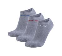 Replay Unisex Sneaker Socks, 3 Pack - Short Socks, Cotton, Logo, Solid Color