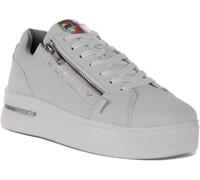 Zip Trainer - female - Replay - Sneakers - White - 4 UK - Shoes 4 UK