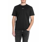 Replay Ventre Chest Logo T-Shirt- Black, Black, Size 2Xl, Men Black