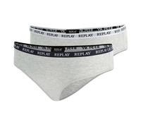 Replay Women's Briefs, 2-Pack - Brief, Logo Band, Cotton Blend
